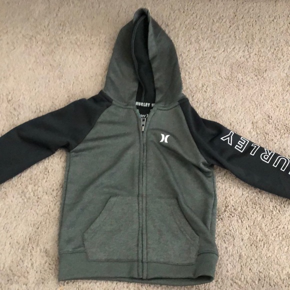 Like new - greenish grey toddler zip up 3T - Picture 1 of 4